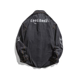 Men Shacket Long Sleeve Autumn Shirt Autumn Solid Color Retro Washed Denim Shirt