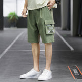 Men Cargo Shorts Men's Summer Outdoor Casual Sports Cargo Loose Ice Silk Fifth Pants