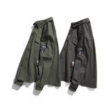 Men Shacket Long Sleeve Autumn Shirt Autumn Shirt Long Sleeve Shirt All-Matchloose Coat