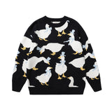 Men Fall Outfits Bear Cute Couple Sweater Casual Knitted Top