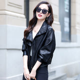 Hot Pink Motorcycle Jacket Short Biker's Leather Jacket Fall/Winter PU Leather Shirt