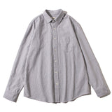 Men Shacket Long Sleeve Autumn Shirt Autumn Solid Color Simple Loose Fashion Shirt