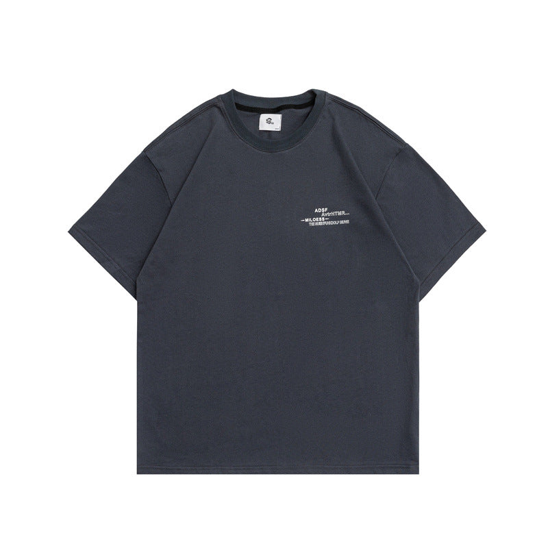 2022 Summer Man T Shirt Printed round Neck Loose