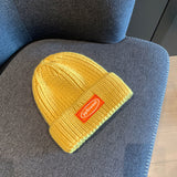 Mens Beanies Autumn and Winter Woolen Hat Female Sweet Cute Retro Skullcap