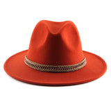 Fedora Hat British Gentleman Fedora Hat Men's and Women's Woolen Felt Top Hat