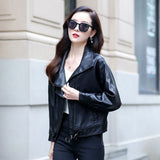 Hot Pink Motorcycle Jacket Short Biker's Leather Jacket Fall/Winter PU Leather Shirt