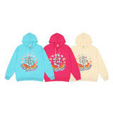 Mens Fall Outfits Printed Hoodie Loose Couple Pullover Coat