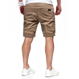 Men Cargo Shorts Summer Straight Youth Labeling Fifth Pants Casual Sports Cargo Men's Shorts