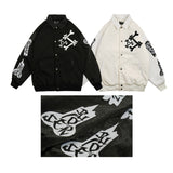 Men Fall Outfits Printed Baseball Uniform Coat Jacket