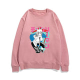 Chainsaw Man Hoodie Pava Anime Fleece Capless round Neck