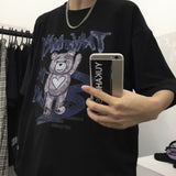 Harajuku Clothing Men's Tshirt Classic Shirts Summer Vintage Printed Casual round Neck Short Sleeves T-shirt for Men