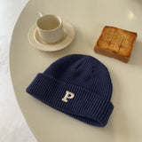 Women Beanies Mori Style Knitted Hat Trendy Hip Hop Gray Female Hat Winter Fashionable Warm Woolen Cap