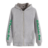 Saint Patrick's Day Closing Winter Fashion Casual Thickening Zipper Hooded Sweater Cotton-Padded Coat