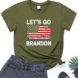 Let's Go Brandon T Shirt Women's Short-Sleeved T-shirt Women's Bottoming Shirt