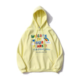 Mens Fall Outfits Spring and Autumn Loose Alphabet Embroidery Student Top