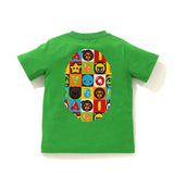 A Ape Print for Kids T Shirt Children's Clothing Short Sleeve Cartoon Xiaoxiao