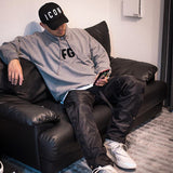 Kanye West Hoodie Embroidered Stand Collar Pullover Sweater Men's Fog Fleece Padded Coat