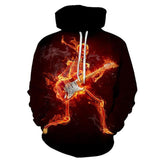 Fire and Ice Hoodie Autumn Men's Sweater Men's Autumn Leisure Coat Men's