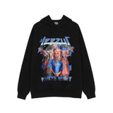 Men Fall Outfits Printed Hoodie Loose Thick Sports Jacket