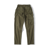 Mens Fall Outfits Vintage Distressed Overalls Bell-Bottom Pants