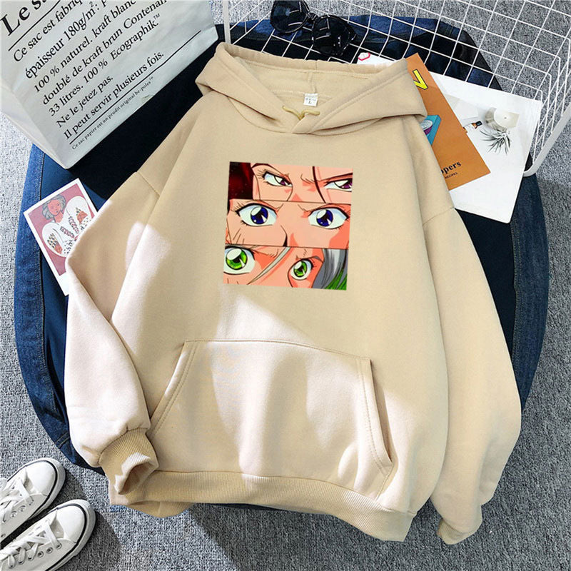 Anime Hoodie Hoodies Pullover Cosplay Costume Autumn and Winter Fleece Printed Student Hoodie Men