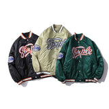 Men Fall Outfits Baseball Uniform Autumn and Winter Pilot Jacket Loose