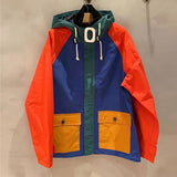 80's Colorful Leather Jacket Spring Hooded Jacket Loose-Fitting Short Coat Trench Coat for Men and Women