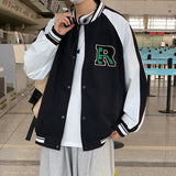 Varsity Jacket For Men Baseball Jackets Spring and Autumn Jacket Male Loose-Fitting Coat Top