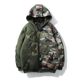 Mens Fall Outfits Bone Embroidery Hip Hop Retro Baseball Uniform Stitching Jacket Jacket