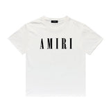 Amiri T Shirt Letter Printed Round Neck