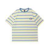 Men's T Shirt Summer Casual Tops Short Sleeve Striped T-shirt Men's round Neck Half Sleeve Boyfriend Harajuku Style Street Fashion Loose Half Sleeve
