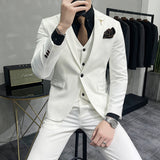 Men Suit One Button Suit Three-Piece Set