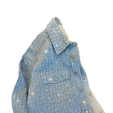 Denim Sparkle Jacket Short Coat Women's Loose Casual