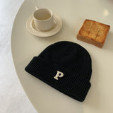 Women Beanies Mori Style Knitted Hat Trendy Hip Hop Gray Female Hat Winter Fashionable Warm Woolen Cap