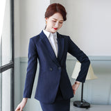 Women Pants Suit Uniform Designs Formal Style Office Lady Bussiness Attire Fall Winter Fashion Professional Work Clothes Suit