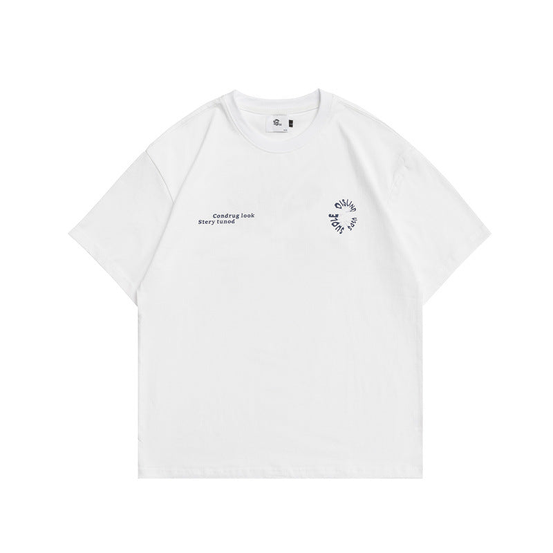 2022 Summer Man T Shirt Printed round Neck Loose