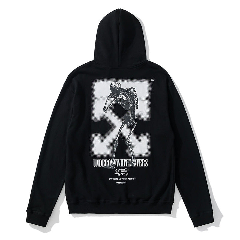 Arrow Sweater Ow Men'S And Women'S Terry Hooded Zipper Jacket