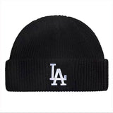 Yankee and Dogers Winter Hat Woolen Cap Women's Autumn and Winter Warm Hat Yellow Knitted Hat