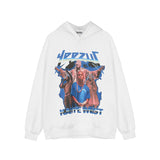 Men Fall Outfits Hip Hop Rock Retro Hooded Sweater Top Hoodie Coat