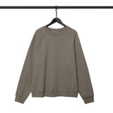 Fog Essentials Long Sleeve round Neck Sweatshirt Double Line Back Letter Crew Neck Pullover and Fleece Sweater