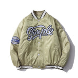 Men Fall Outfits Baseball Uniform Autumn and Winter Pilot Jacket Loose