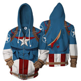 Captain America Hoodie 3D Digital Printed Hoodie