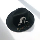 Italian Fedora Hats Top Hat Men's and Women's Hats Wide Brim Warm Fur Felt Hat