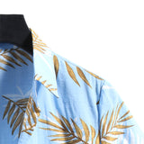 Men's Shirt Fashion Slim Fit Shirt Short Sleeve Shirt Large Size Casual Top Summer Men's Short Sleeve Flower Shirt Fashion Floral Short Sleeve Shirt
