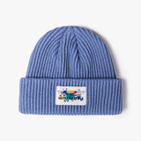 Women Beanies Autumn and Winter Jacquard Letters Men Skullcap Knitted Hat Women Woolen Cap