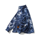 Men Shacket Long Sleeve Autumn Shirt Autumn Casual Shirt Personality Shirt