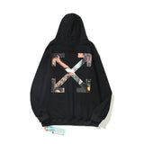 Arrow Hooded Sweater Loose Men'S And Women'S Love Coat