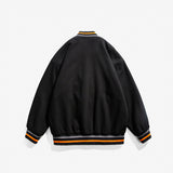 Varsity Jacket for Men Baseball Jackets Spring Letter Printing Large Pocket Baseball Uniform Jacket Coat for Men