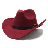 Wester Hats Woolen Denim Hat for Men and Women Knight's Cap Fedora Hat Felt Cap