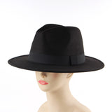 Fedora Hat Autumn and Winter Men and Women Couple Woolen Hat British Imitation Felt Fedora Hat
